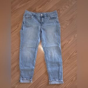 Maurices Light Blue Cuffed Jeans